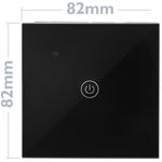 Interruptor inteligente táctil en color negro compatible con Google Home, Alexa y IFTTT - AN12500 - 03
