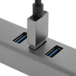 Conversor de USB 3.0 a 3xUSB 3.0 y Ethernet RJ45 color gris - RA00900 - 05