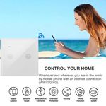 Interruptor inteligente táctil doble en color blanco compatible con Google Home, Alexa y IFTTT - AN12100 - 06