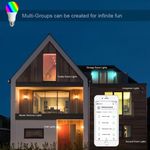 Bombilla LED inteligente multicolor inalámbrica ajustable E27 9W compatible con Google Home, Alexa y IFTTT - AN10500 - 05