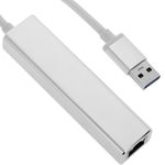 Conversor de USB 3.0 a 3xUSB 3.0 y Ethernet RJ45 color plata - RA00700 - 01