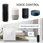 Interruptor inteligente táctil doble en color blanco compatible con Google Home, Alexa y IFTTT - AN12100 - 05